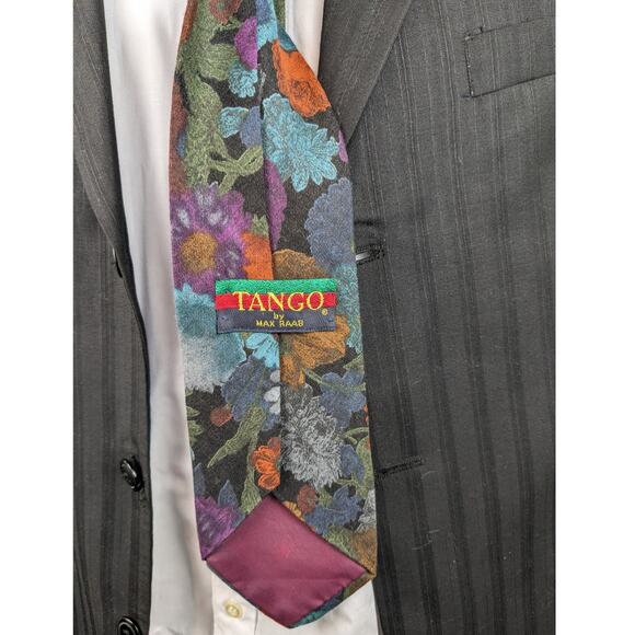Max Raab Vintage Tango Floral Tie. Pristine Condition, GORGEOUS Statement Piece! - Picture 4 of 4